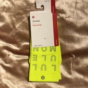 LULULEMON power stride crew socks